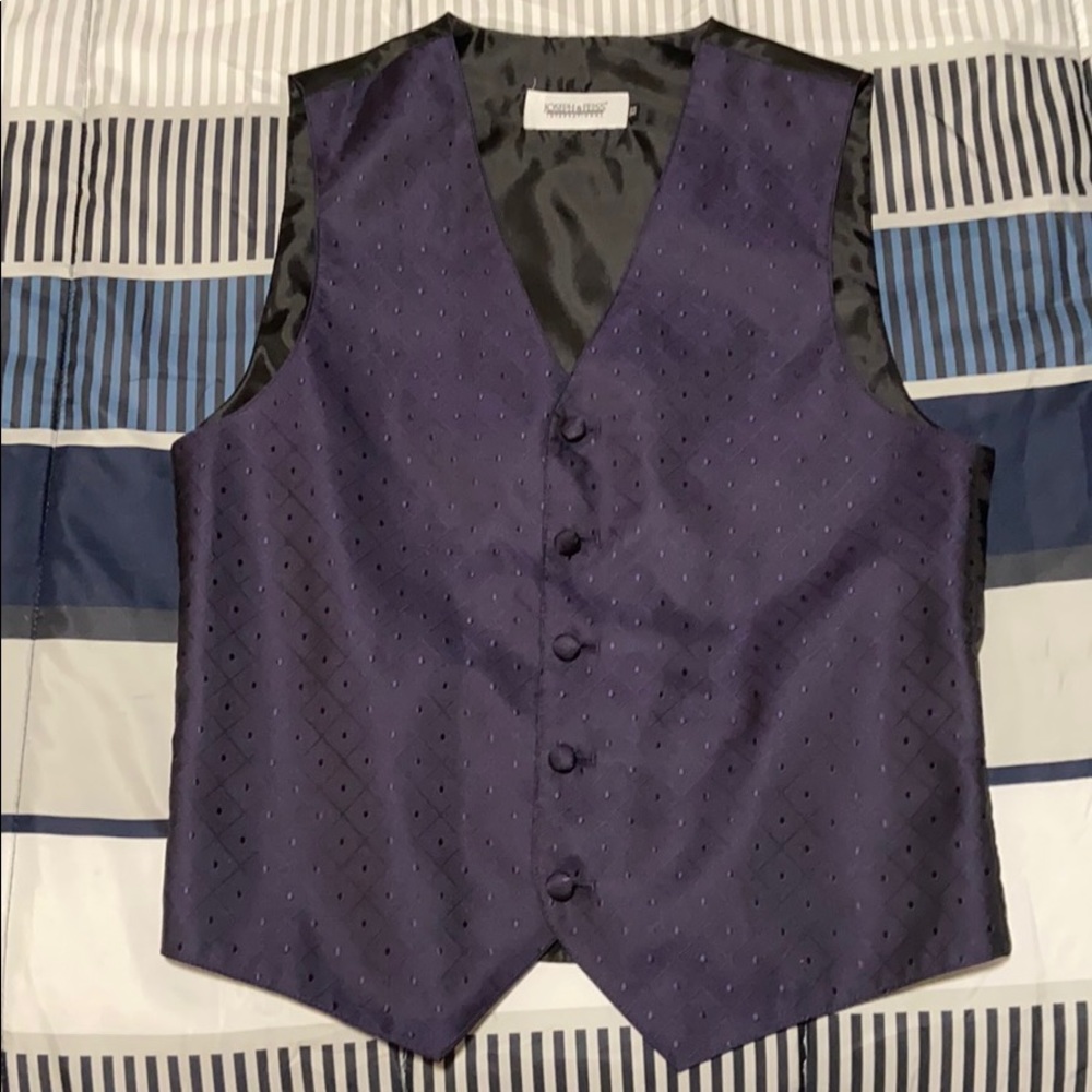 Men’s purple suit vest